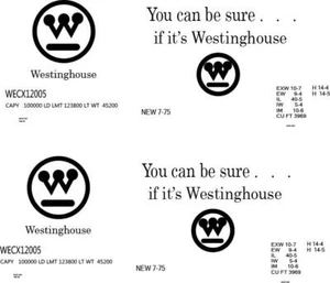 American Flyer Westinghouse Box Car DECAL Set - Bild 1 von 2