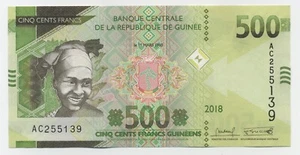 Guinea 500 Francs 2018 Pick New UNC Uncirculated Banknote - Picture 1 of 2