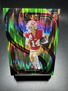 2024 Select Ricky Pearsall Premier Rookie RC Neon Green Prizm Shock #410/499 - Picture 1 of 7