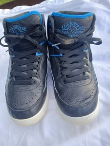 Nike Air Jordan 2 Retro Radio Raheem schwarz blau Herrengröße 8 2015 gebraucht - Bild 1 von 11