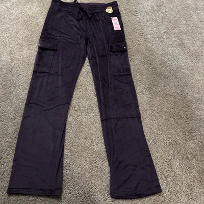 Juicy Couture NEW Womens M pajama bottoms/Loungepants Purple W/pockets MSRP$36 - Image 1 of 4