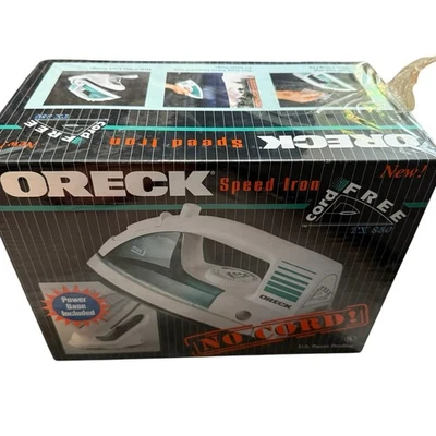 Oreck Speed Iron TX 850 sin cable nuevo en caja control de tela True Temp sellado Foto 1 de 4