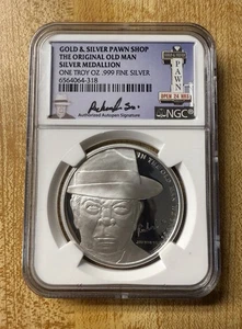 Gold und Silber Pfandhaus "The Original Old Man" Silbermedaillon 1 oz .999 Fein - Bild 1 von 2