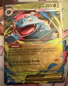 Mega Venusaur ex 003/132 Me01: Mega Evolution Double Rare Pokemon TCG - Picture 1 of 2