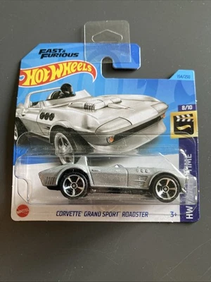 Hot Wheels Corvette Grand Sport Movie Hw Screen Time 8/10 2023 Fast And Furios - Immagine 1 di 4