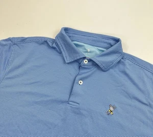 Polo da golf Fairway & Greene con piedi alati taglia large a righe blu - Foto 1 di 8