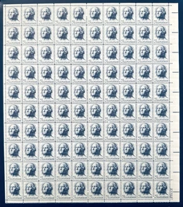 SoCo Stamps -US Sc #1213- George Washington Regular Issue 5¢ Sheet MNH - Picture 1 of 2