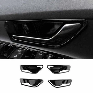 Inner Door Handle 2021-2023 Bright Black Decor Frame Cover For Hyundai Elantra - Picture 1 of 8