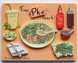 Holzpuzzle für Kinder Vietnamesisch Pho - umweltfreundlich pädagogisch - Bild 1 von 3