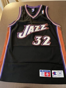Authentic Champion Karl Malone Utah Jazz Alternate Jersey 44 - Picture 1 of 7