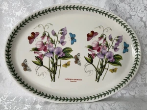 Portmeirion Botanic Garden Platter Oval Sweet Peas Design Vtg England EUC - Picture 1 of 9