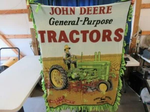 JOHN DEERE General Purpose Tractors Models A B G H Moline, IL BLANKET 36" x 49" - Picture 1 of 1