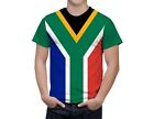 SOUTH AFRICA Flag Shirt Coat Of Arms Patriotic Men's Sport Full Print Short