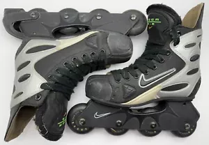 Vintage 90’s Nike Zoom Air Roller Blades Size 5Y HR0007 Black Retro Rollerblades - Picture 1 of 23