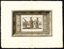 Rare Antique Print-STATE OFFICIALS-POLITICIANS-GREAT MOGOL-INDIA-van der Aa-1725