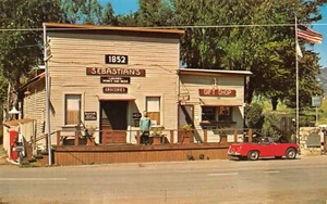 Sebastian's General Store & Gift Shop Street Scene San Simeon,CA Vtg Postcard - Picture 1 of 2