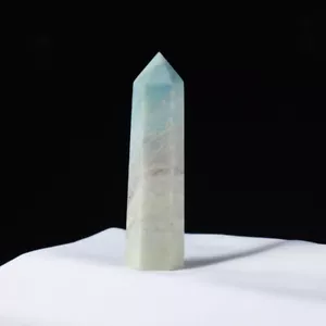 60-70mm Natural Blue Carribean Calcite Quartz Crystal Point Wand Obelisk Energy - Picture 1 of 12