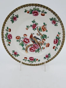 Vintage F Winkle Co Whieldon Ware Pheasant c1890-1900 8 3/4" Plate Replacement - Picture 1 of 3