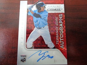 2015 Prizm Terrance Gore AUTOGRAPH #'ed 101/125 RED Rookie Card-ROYALS