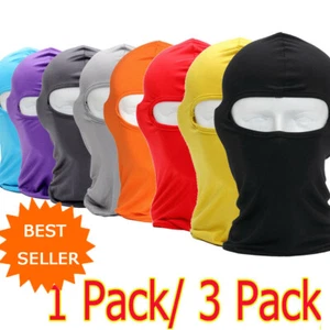1/3 Pack Outdoor Windproof Balaclava Cycling Face Cover Balaclava Hat Head Hood - Picture 1 of 37