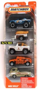 Matchbox 2019 5 Pack Mudstanger Trailer Bronco Humvee Dodge A100 MBX Wild New - Bild 1 von 3