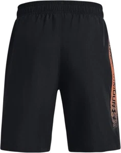 Under Armour Woven Graphic Kids Boys Sport Short Black/Orange Blast YS NEW - Picture 1 of 1
