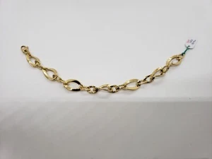 BRACCIALE DA DONNA A MAGLIA IN ORO GIALLO 18KT 750 5,9 GRAMMI (2303) - Imagen 1 de 8