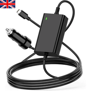 65W USB-C Laptop Car Charger For Dell Latitude/XPS/Precision MacBook Pro/Air HP - Picture 1 of 9