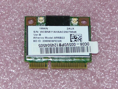 Atheros AR5B22 WLAN WiFi Bluetooth Mini PCI-E 802.11n Acer Aspire V3-731 V3-771 - Bild 1 von 2