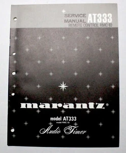 MARANTZ AT333 SERVICE MANUAL ORIGINAL PAPER - Picture 1 of 2