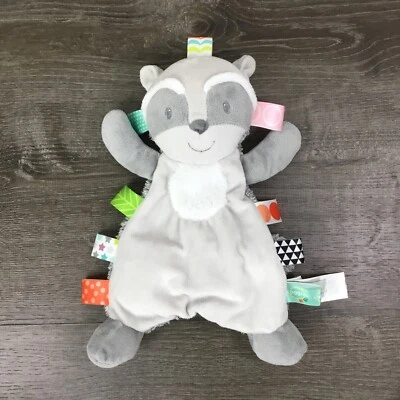 Taggie's Mary Meyer 浣熊 12 英寸毛绒填充动物婴儿玩具标签 Lovey — 第 1/4 张图片