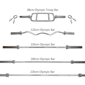 Olympic Weight Barbell Bar - Dumbell Bar - Tricep Bar - Ez Curl Bar - Home Gym - Picture 1 of 23