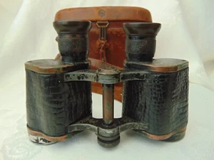Antique 1920s Carl Zeiss Jena Silvamar 6x Binoculars 511876 Original Case - Picture 1 of 13