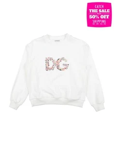 RRP €355 DOLCE & GABBANA Kids Pullover Sweatshirt 3Y 95-101CM Embroidered Logo - Picture 1 of 6