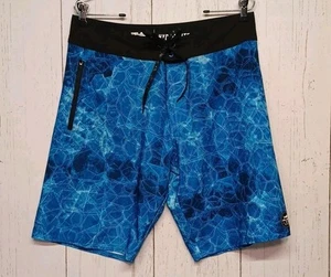 Pelagic Shorts Men's 32 Blue Hydro Lite Boardshorts Trunks Swim Beach Ocean Poly - Picture 1 of 8