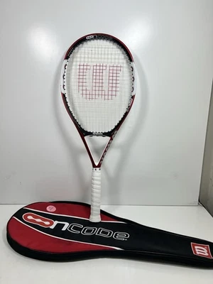 Wilson Ncode N5 Oversize Tennis Raquel Grip 4 3/8 Top Zustand mit Tasche - Bild 1 von 4