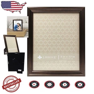 Bronze 8x10 Bilderrahmen: Ölschliff, Samtboden, horizontal/vertikal - Bild 1 von 6