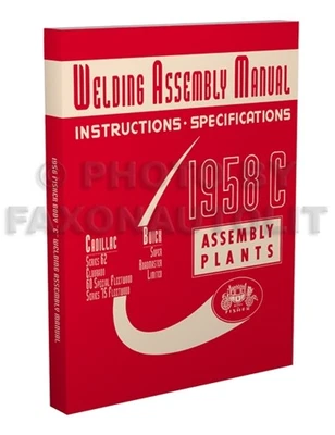 1958 Fisher Corpo Saldatura Montaggio Manuale Cadillac 62 60 Deville Eldorado - Immagine 1 di 4