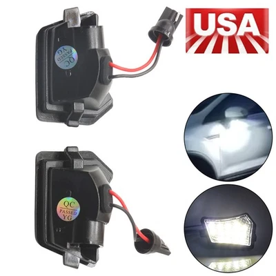 2 For Jaguar XJ-Type 2010-2019/XF 2009-2021 LED Under Side Mirror Puddle Lights - Изображение 1 из 4