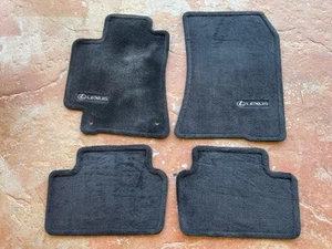 01 02 03 04 05 LEXUS IS300 FRONT & REAR FLOOR MATS SET OEM BLACK/CHARCOAL - Picture 1 of 14