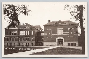 Postcard RPPC Windom High School in Windom, MN. - Picture 1 of 2