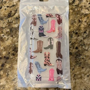 Custodia in plastica 16 Pro Max iPhone cowboy boot nuova con etichetta. - Foto 1 di 4