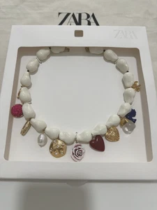 Zara 2025 Faux Perle Breloque Collier Ref 1856/061 - Bild 1 von 6