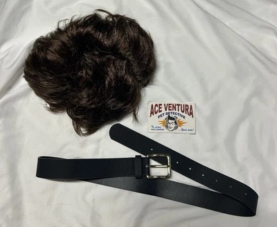 Disfraz de detective de mascotas Ventura para niños talla grande con peluca, cinturón, tarjeta I’d Foto 1 de 4