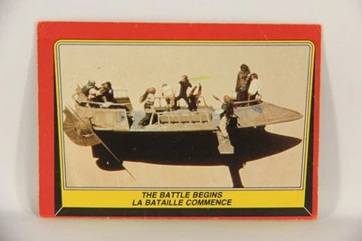Star Wars ROTJ 1983 Trading Card #42 The Battle Begins FR-ENG Canada L019853 - Image 1 of 2