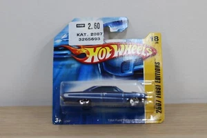 HOTWHEELS 1/64 1964 FORD GALAXIE 500XL 2007 FIRST EDITIONS N°L5364 DIE CAST - Picture 1 of 4