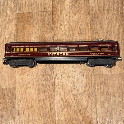 HO Vintage Marklin Mitropa Speisewagen 352 Express Diner Coach Maroon Tin - Image 1 of 4