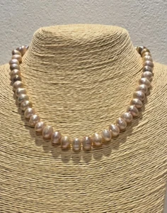 Bigiotteria vintage - COLLANA DI PERLE con CHIUSURA IN ARGENTO - circa anni '80 - Foto 1 di 5