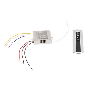 3-Way 220-240V Time Delay Light Lamp Digital Wireless Wall Switch Remote Control - Picture 1 of 12