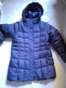 LL Bean Winter Down Jacket Removable Hood Size L Reg - Picture 1 of 22